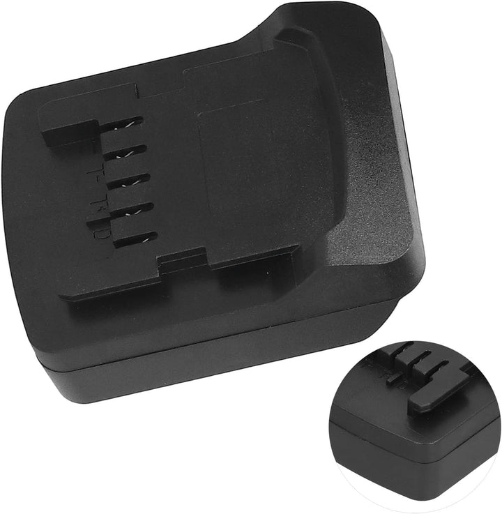 Akkuadapter Schwarz Zum Umrüsten von Milwaukee 18V M18 Akku auf Metabo 18V Lithium Akku