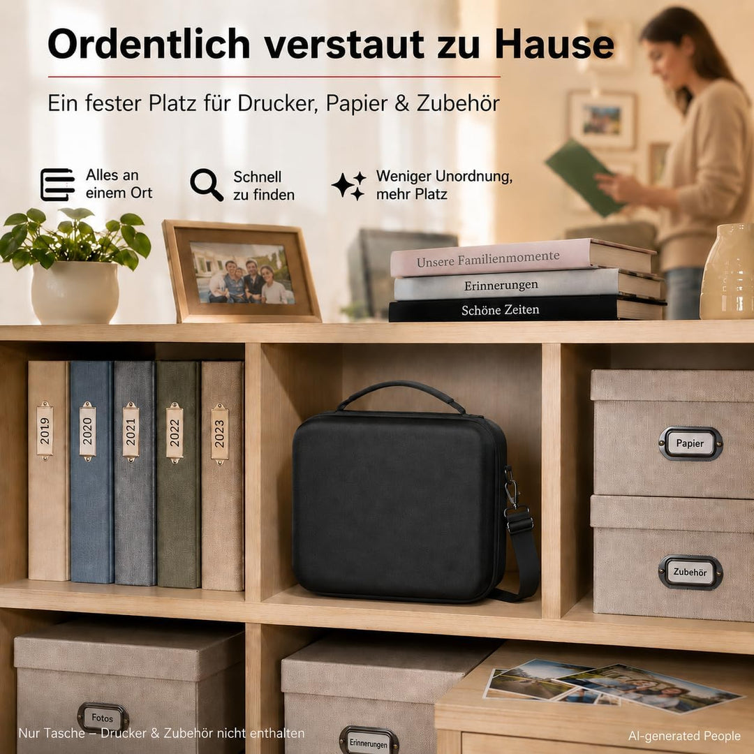 casmilee Hart Tasche für Canon SELPHY CP1500/CP1300/CP1200 Mini Mobiler Fotodrucker und Farbtinten P