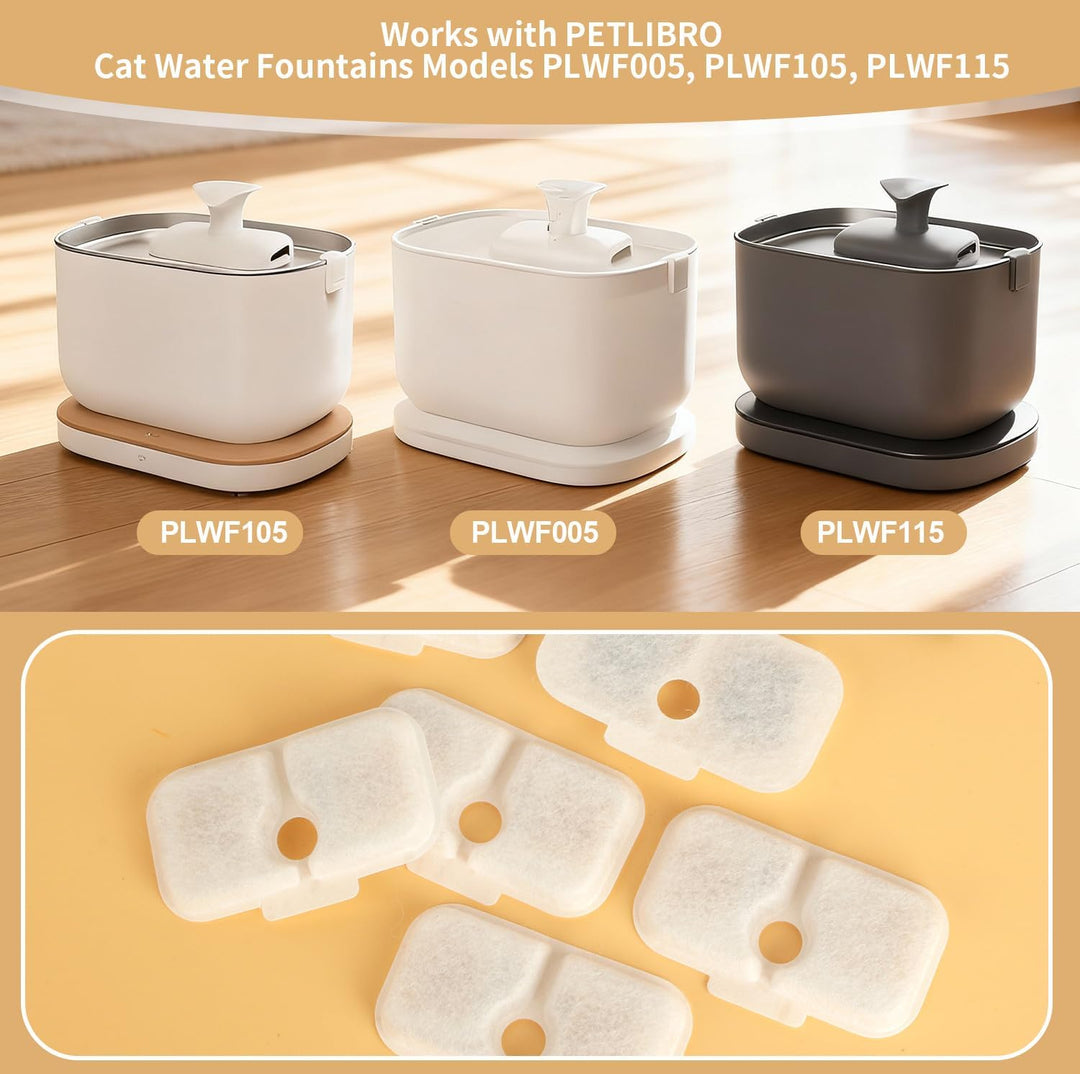40er Pack Katzenbrunnen Filter Set, Filter für Dockstream Trinkbrunnen füR Katze Ersatzfilter PLWF00