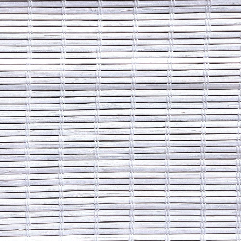 MADECOSTORE Roll'up Bambus, gewebt, für den Aussenbereich, Weiss, 120 x 250 cm L120 x H250cm Weiss,