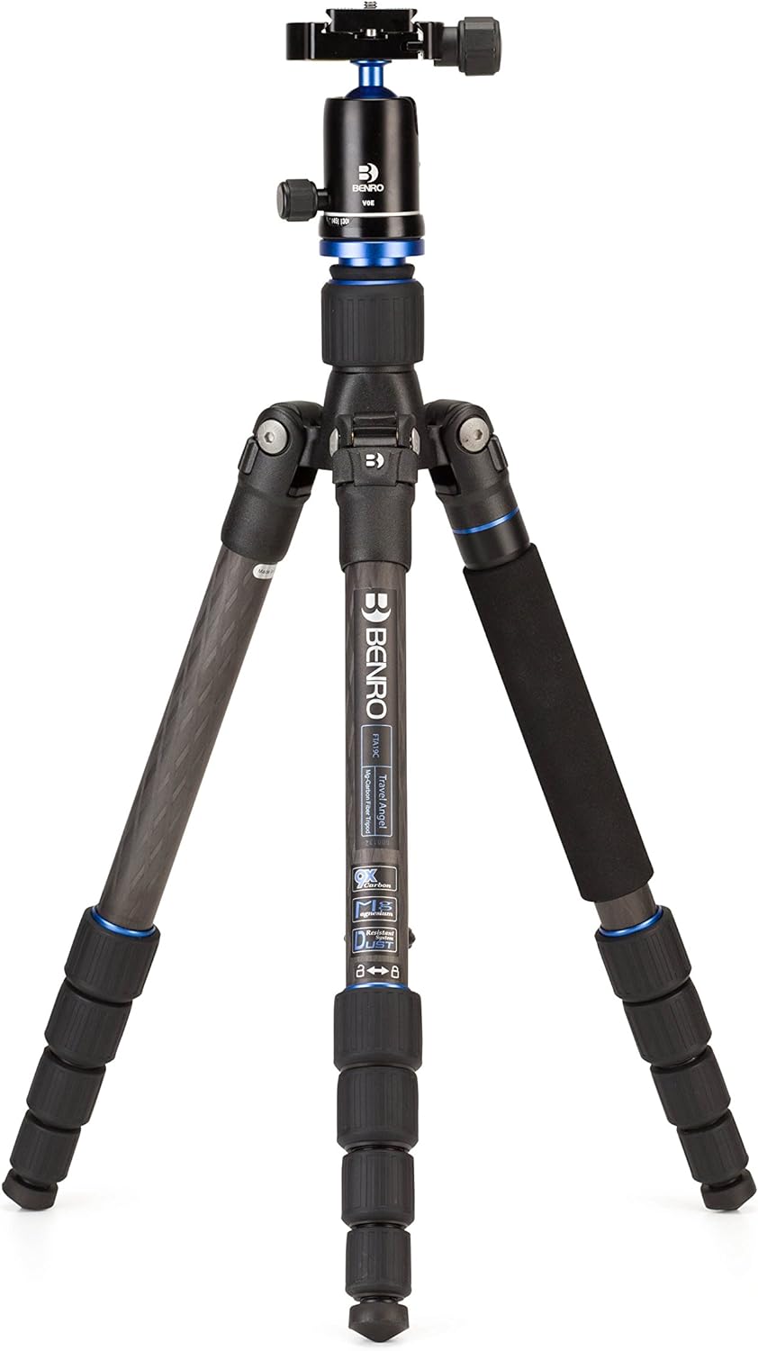 Benro FTA19CV0 Travel Angel Reisestativ mit Kugelkopf Carbon Fiber Tripod Kit 1 Series/ 5 Section Ki