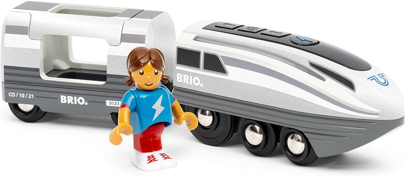 BRIO 36003 - Turbo-Zug - Batteriebetriebener Spielzeugzug für Kinder ab 3 Jahren