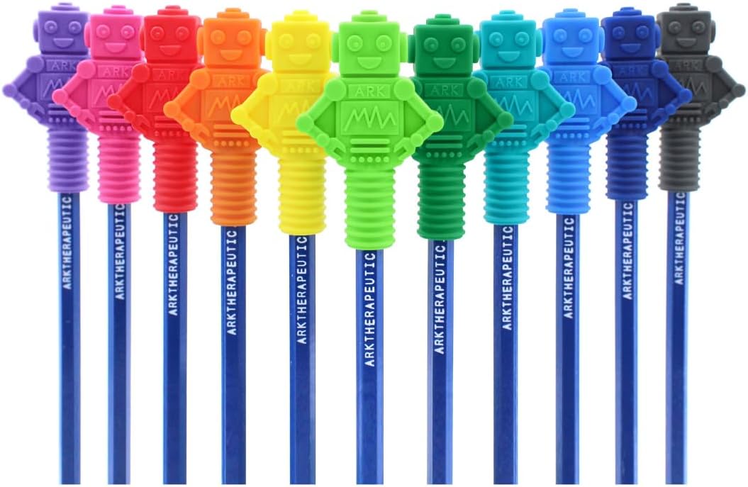 ARK® Beiss- und Kauaufsatz für Stifte in verschiedenen Stärken und Formen + Bleistift inkl. Logostar