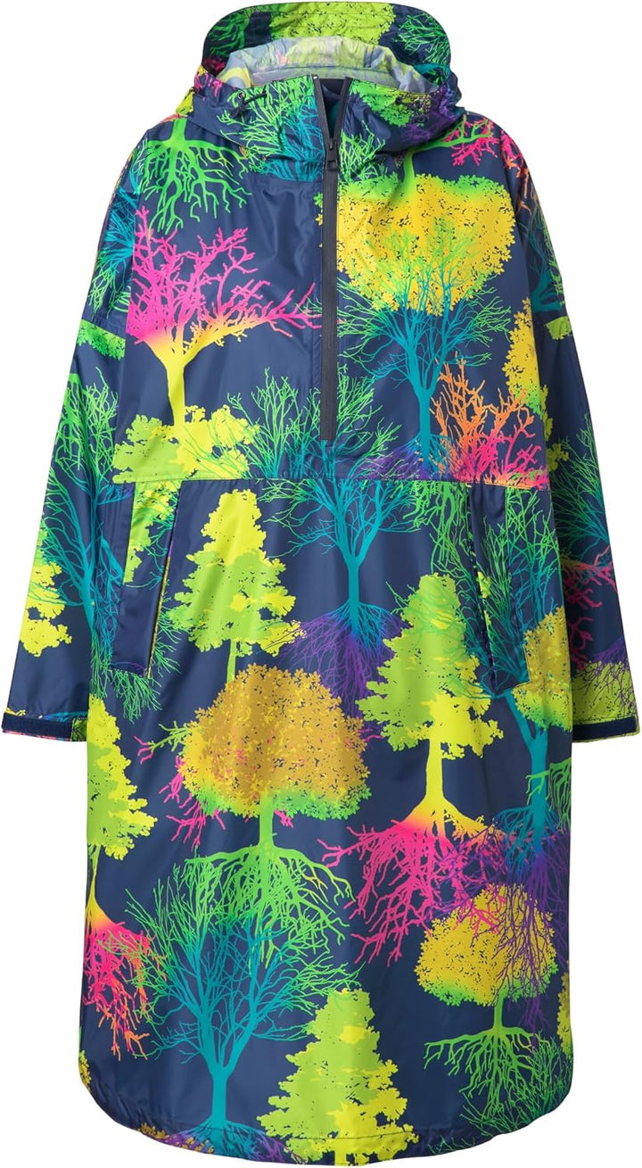 Laurasøn Funktions-Regencape, Unisex, Print, Kapuze 843051 Kiwi Einheitsgrösse, Kiwi Einheitsgrösse