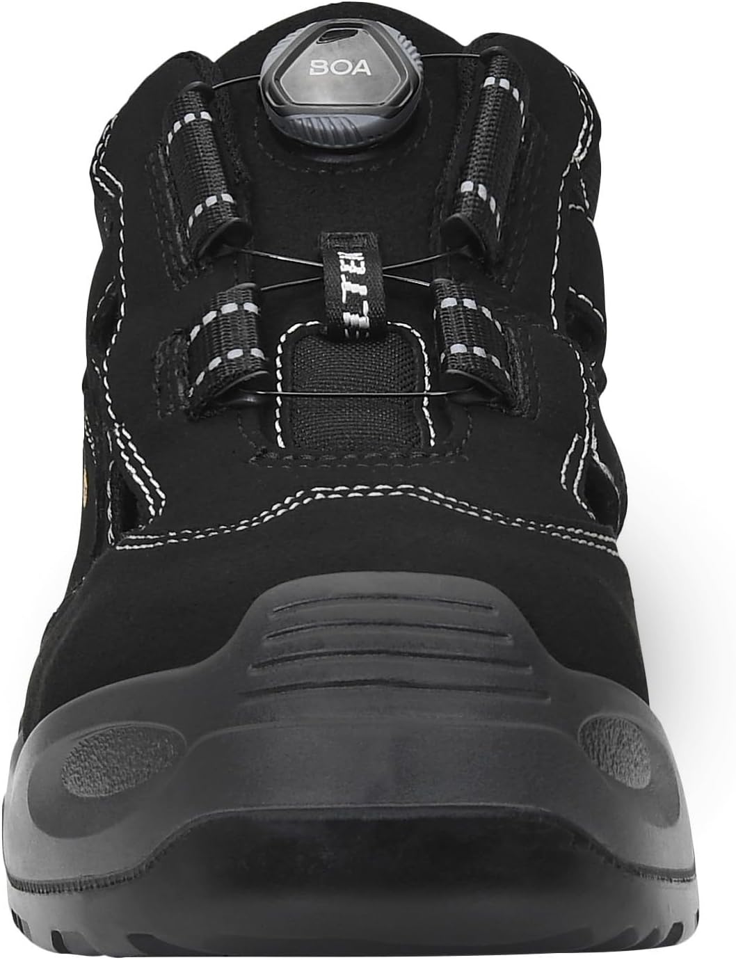 ELTEN Unisex Elten Sikkerhedssko S1p, mænd, sporty, letvægt, sort, plastikkapsel, Quick Release Sich