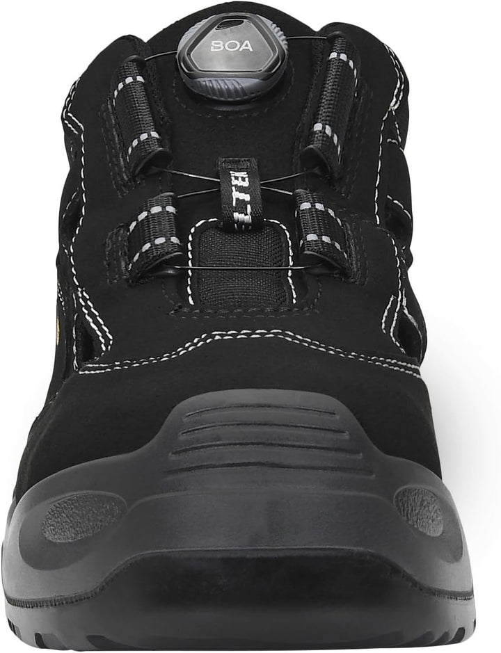 ELTEN Unisex Elten Sikkerhedssko S1p, mænd, sporty, letvægt, sort, plastikkapsel, Quick Release Sich