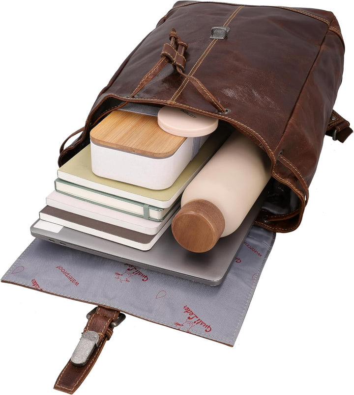 Gusti Kurierrucksack Leder - Jaime Rucksack Lederrucksack Vintage Cityrucksack Outdoorrucksack Lapto