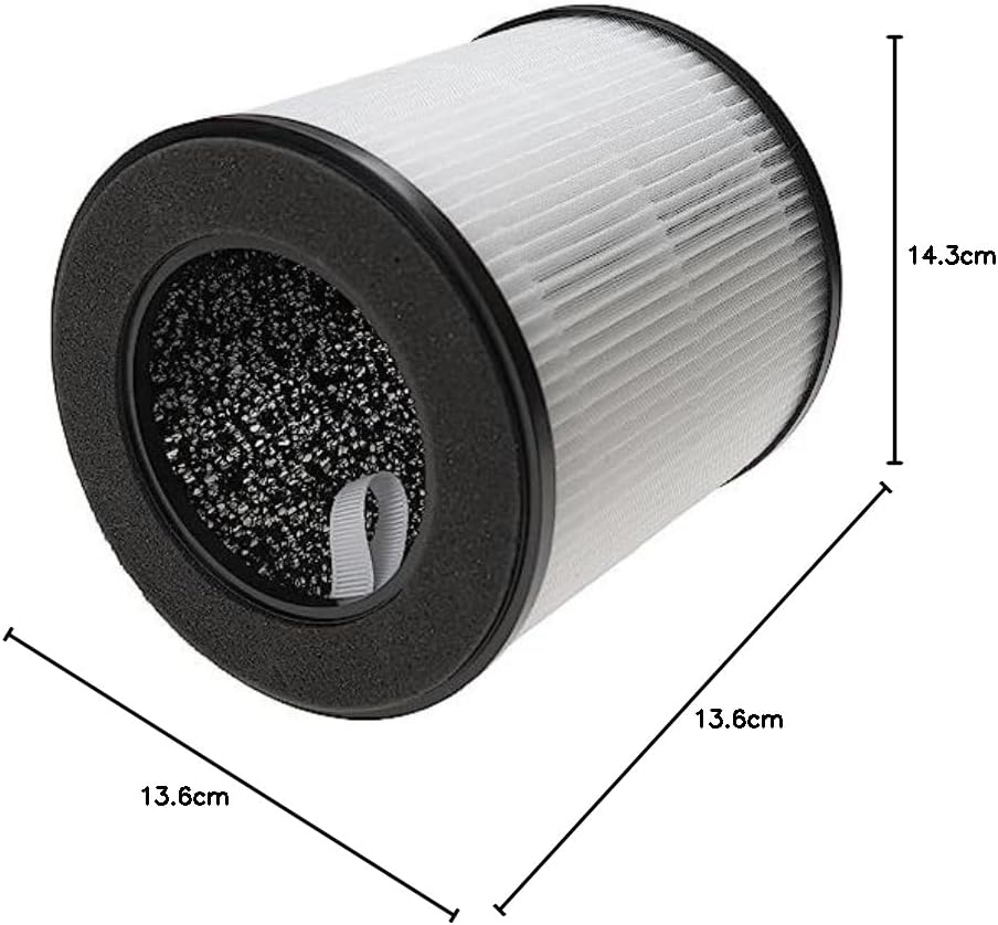vhbw Luftfilter kompatibel mit DIKI Luftreiniger - Kombifilter Vorfilter + HEPA + Aktivkohle