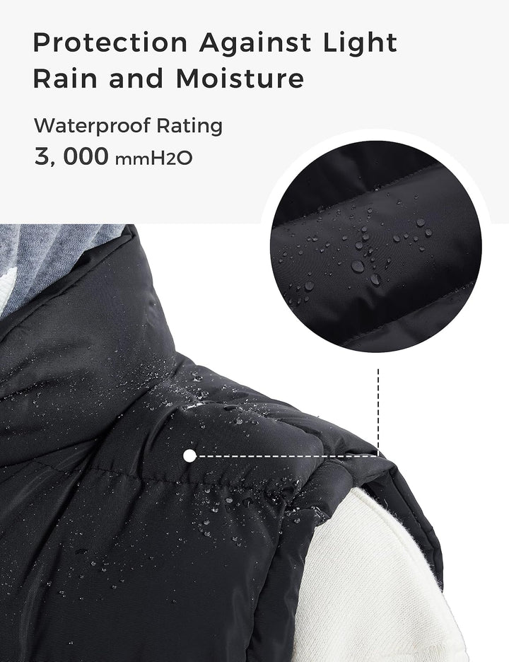 ZSHOW Herren Winter Weste Gesteppte Polsterung Puffer Ärmellos Jacke Warme Outdoor Weste Körperwärme