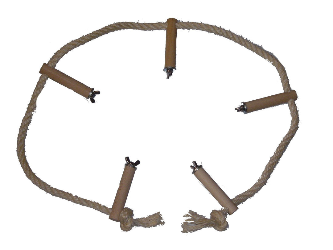 pipano Sitzseil 100-350 cm Sisal 12 mm für Vogelkäfig, Kletterseil, Nymphensittich, Wellensittich, P