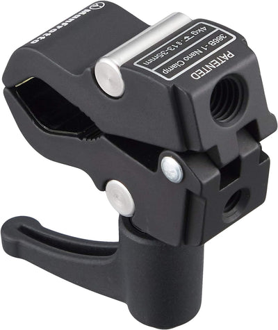 Manfrotto 386B-1 Nano-Clamp mit Kerbe für Verdehschutz Nano-Clamp mit Kerbe Single, Nano-Clamp mit K