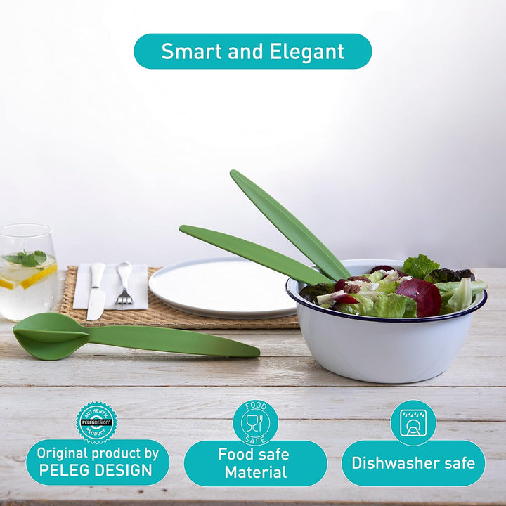 PELEG DESIGN 16919-Salatbesteck Salatbesteck Grun One Size