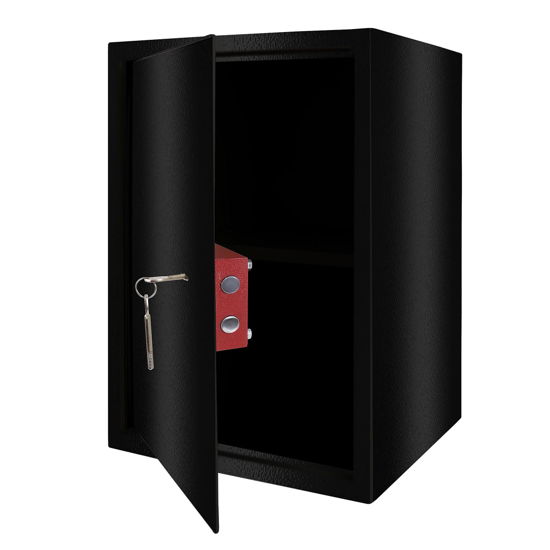Aufun Tresor Möbeltresor mit Doppelbartschloss 35 x 50 x 31cm, grosse Safe Box für Zuhause, Tresor u