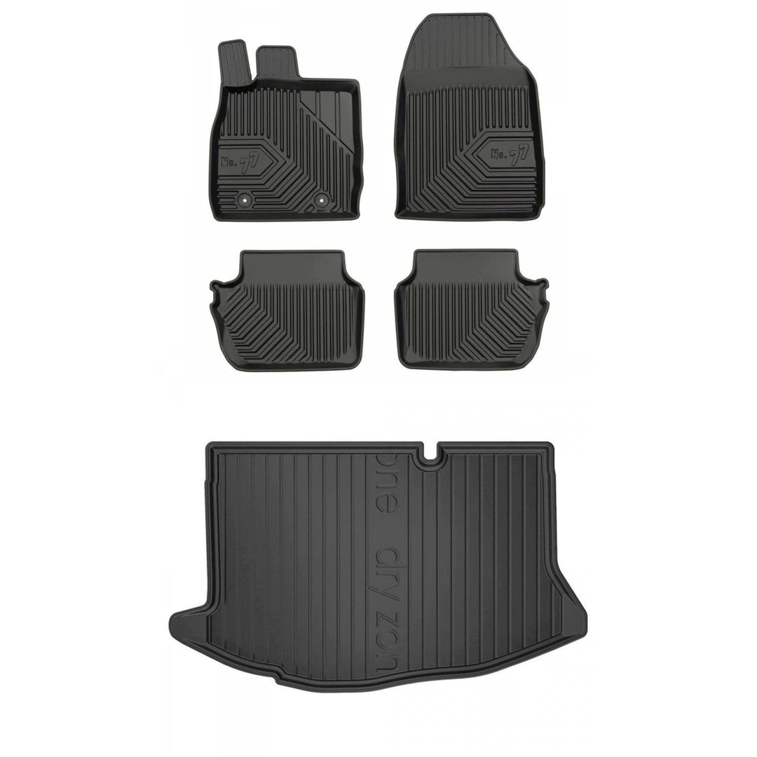 Satz Fussmatten und Gummimatte für Ford Fiesta VI 2008-2017