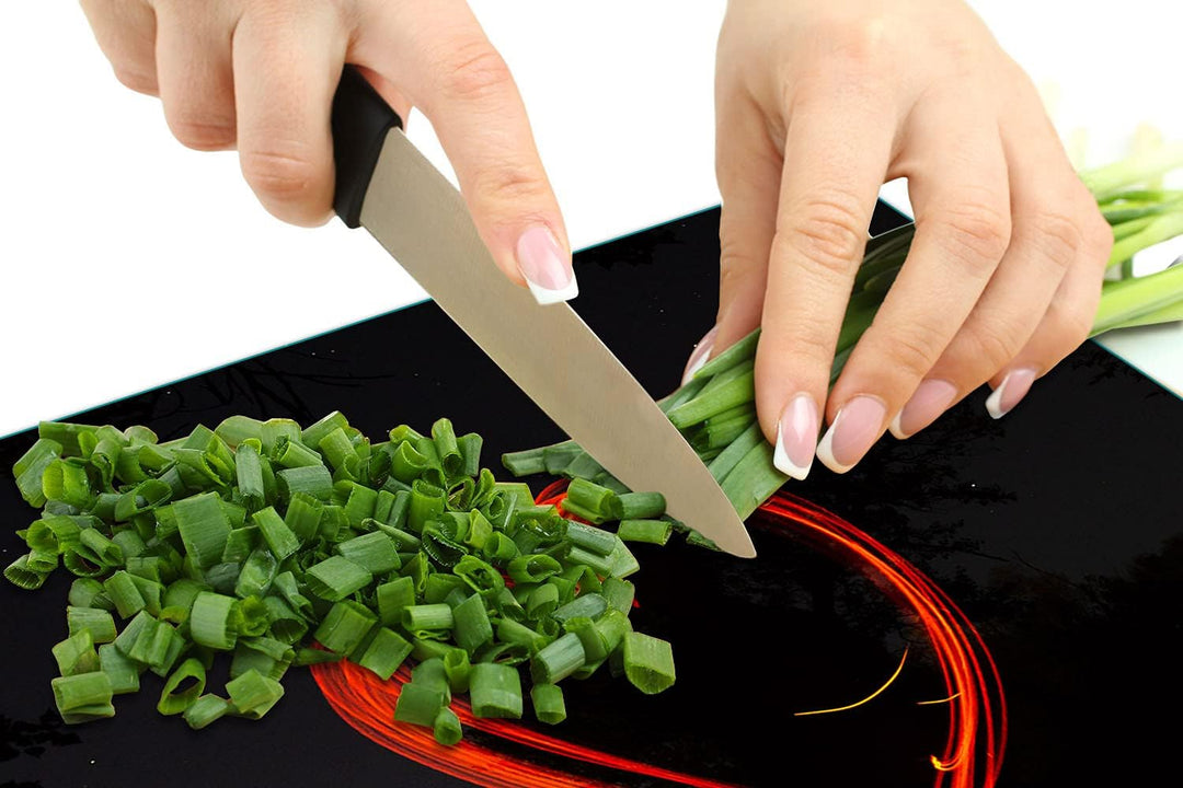 TMK | Herdabdeckplatte 60x52 Einteilig Glas Elektroherd Induktion Herdschutz Spritzschutz Glasplatte