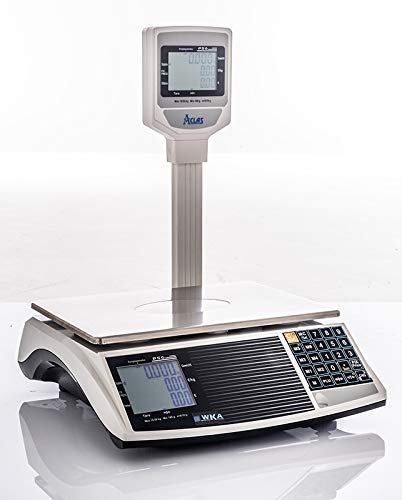 Geeichte Ladenwaage WKA-15PS-H mit Hochanzeige Max 6/15 kg - Teilung 2/5g