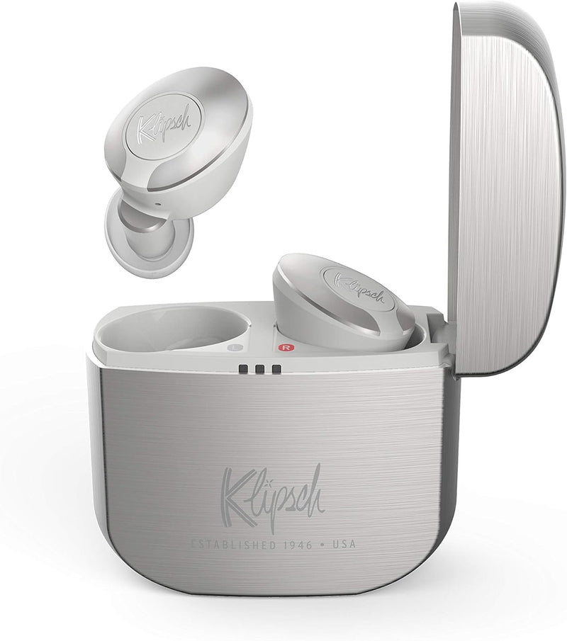 Klipsch, T5II True Wireless Silver, Bluetooth, Intraaural, Silver