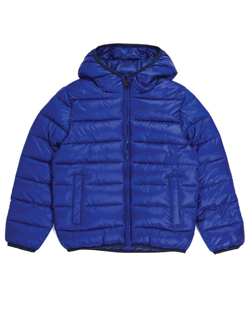Champion Jungen Legacy Outdoor K-Light Wr Hooded Gepolsterte Jacke 7-8 Jahre Blu Marittimo, 7-8 Jahr