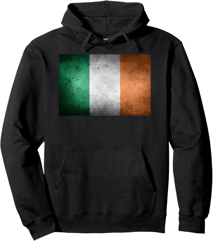 Vintage Irland Flagge Stilvolles Design Pullover Hoodie