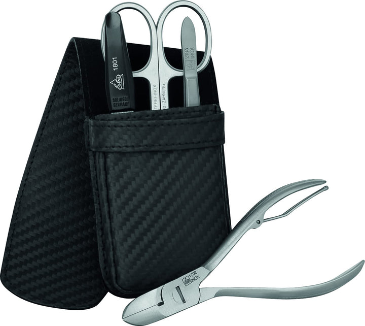 Erbe Solingen Manicure Etui Carbon 4-Teilig Inox 1 St.
