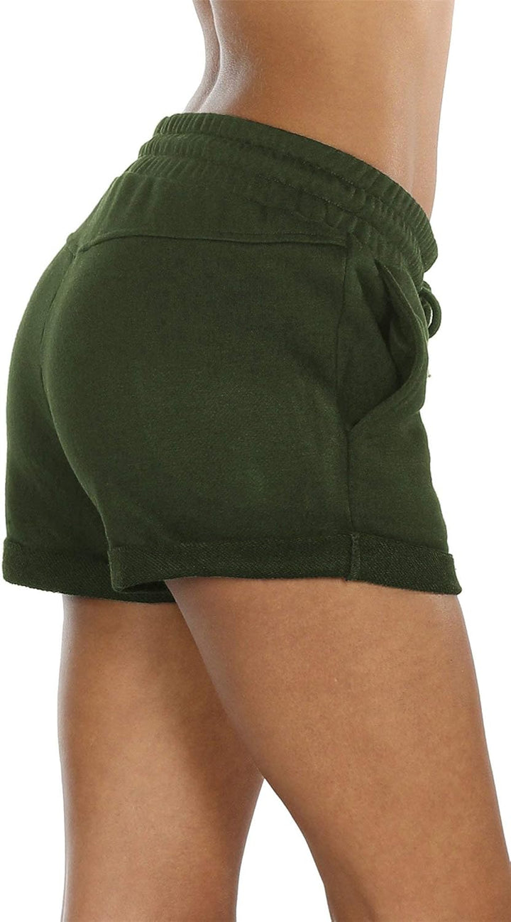 icyzone Damen Sportshorts Kurze Sporthose Atmungsaktive Laufshorts Bequeme Trainingsshorts für Fitne