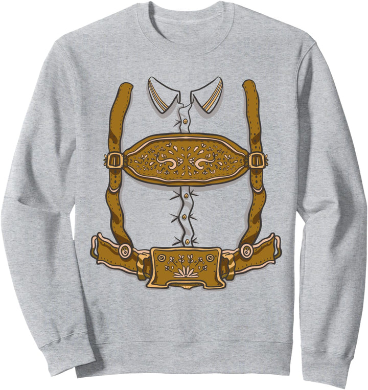 Traditionelles bayerisches Männerkostüm Einfaches Halloween Sweatshirt