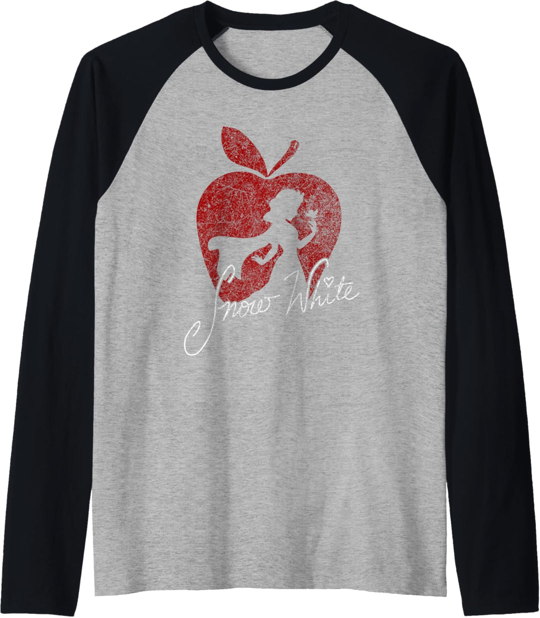 Disney Snow White Apple Silhouette Raglan