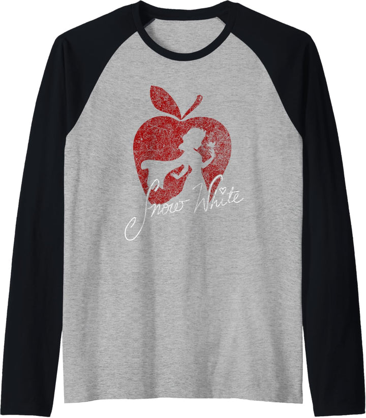 Disney Snow White Apple Silhouette Raglan