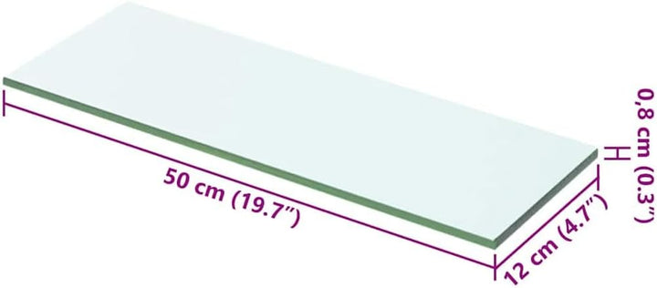 vidaXL 2X Regalboden Glas Glasboden Glasscheibe Glasplatte Regalbrett Ersatz Platte Glasscheibe für