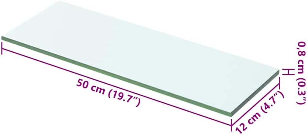 vidaXL 2X Regalboden Glas Glasboden Glasscheibe Glasplatte Regalbrett Ersatz Platte Glasscheibe für