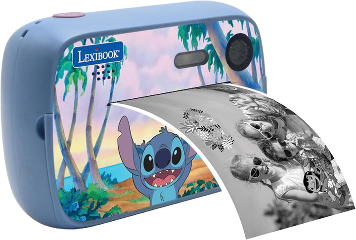 Lexibook, Disney Stitch, StarCAM Print, Kamerapaket mit Sofortdrucker, Foto- und Videofunktion, 32 G