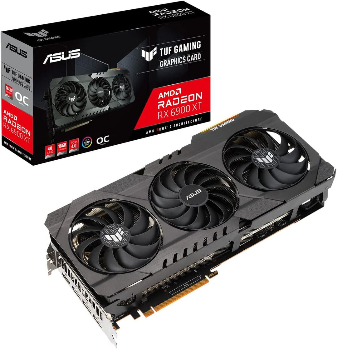 ASUS TUF GAMING AMD Radeon RX 6900 XT 16G OC Edition Grafikkarte (PCIe 4.0, 16GB GDDR6 Speicher, HDM