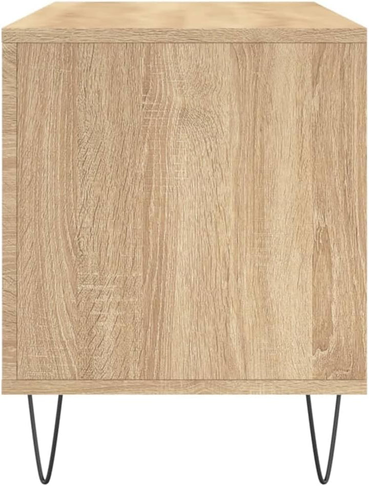 Sonoma Eiche Möbel Regal CD-Halter Vinyl Bass TV Holz Mehrschichtig 100x38x48 cm Sonoma Eiche, 100x3