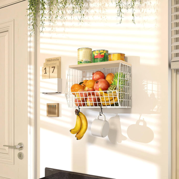 Obstkorb, 2-Tier Obstschale, Obst Etagere für Küchentheke Obst Aufbewahrung, Obstschale Modern Kitch