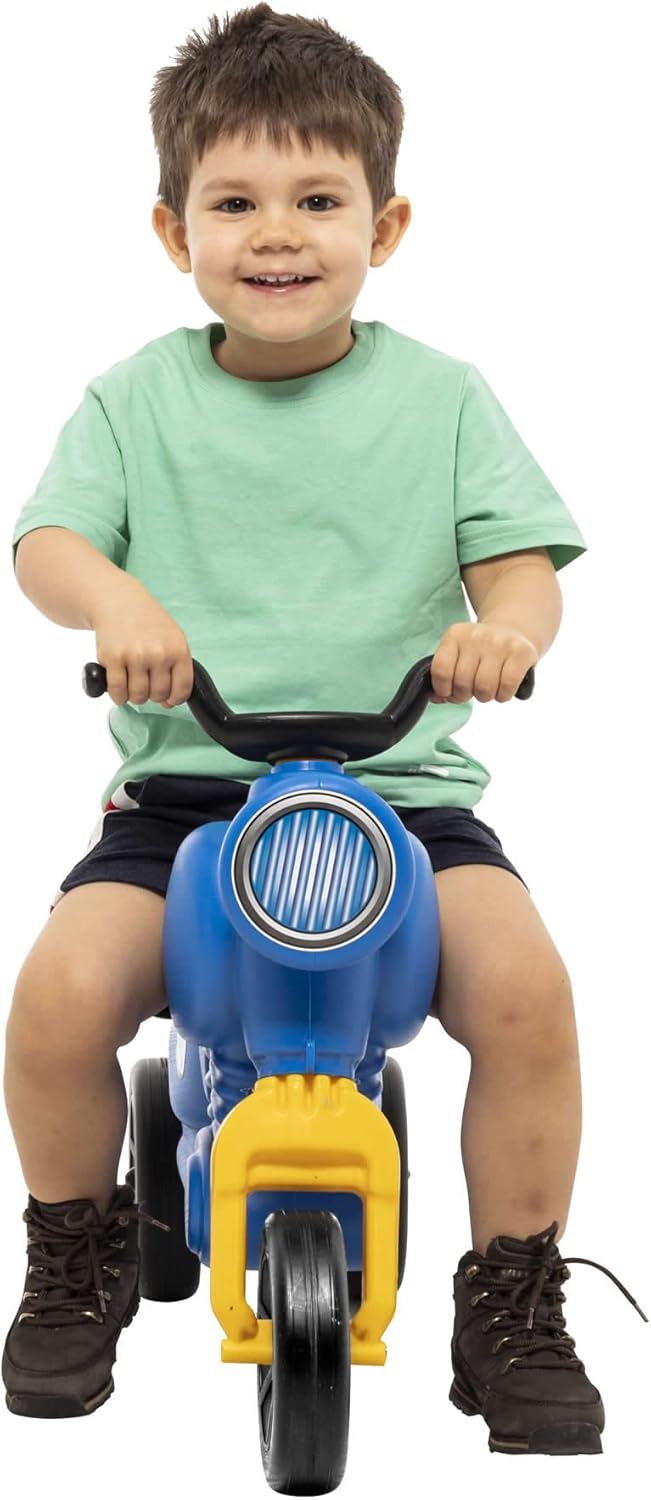Dreirad Trike Rutscher Motorrad Classic 5 Maxi blau Kinder Laufrad Lauflernrad, Blau