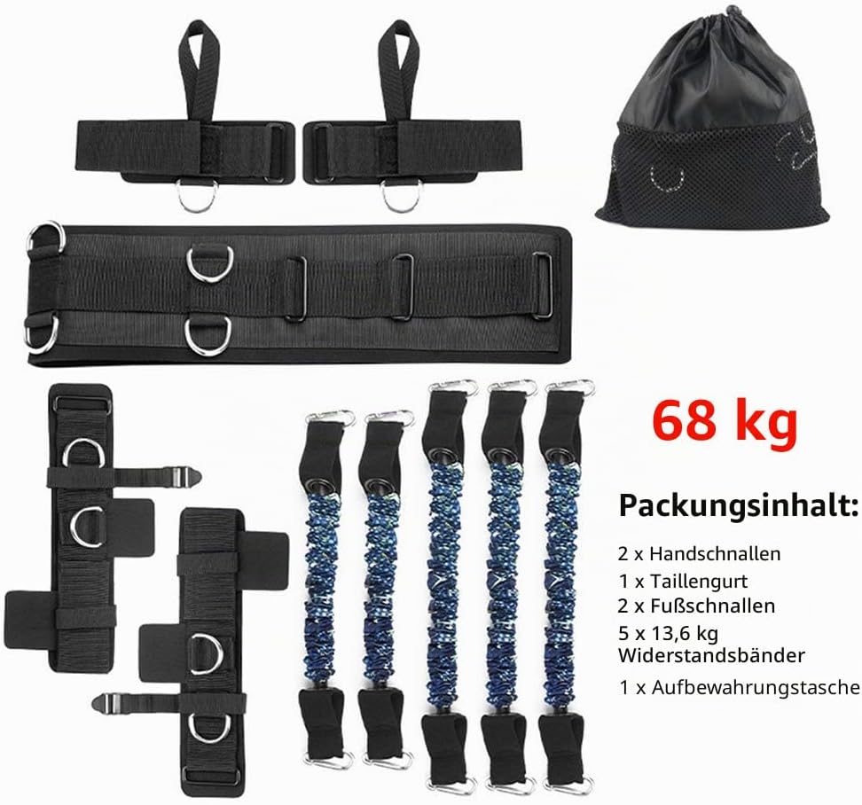 Sfeexun Boxen Expander Resistance Bands Set: Boxing Gummibänder Expander Fitness Band Gummibänder Fi