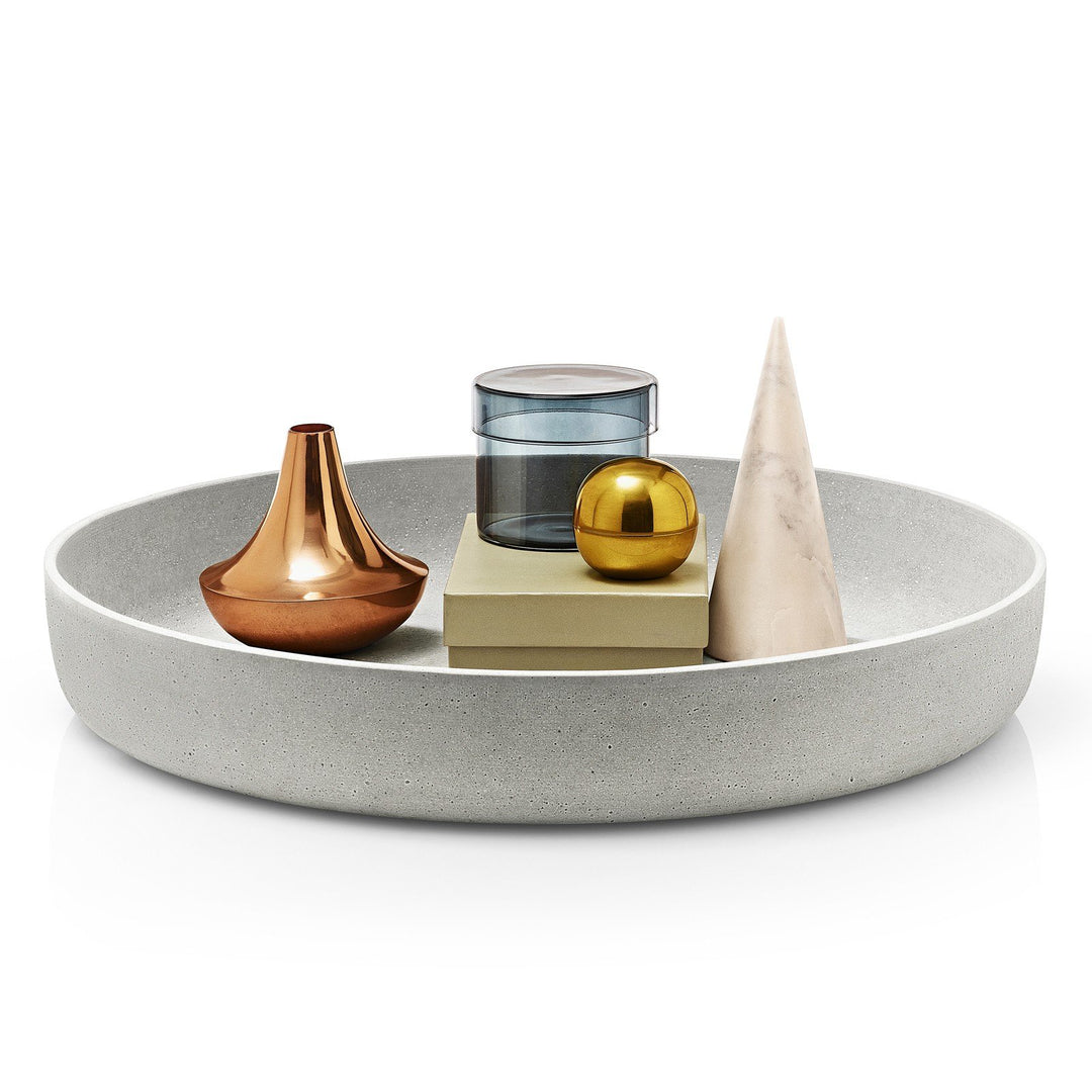 blomus -MOON- Dekoschale aus Stein, puristische Beton-Optik, hochwertige Verarbeitung, Industrial-De