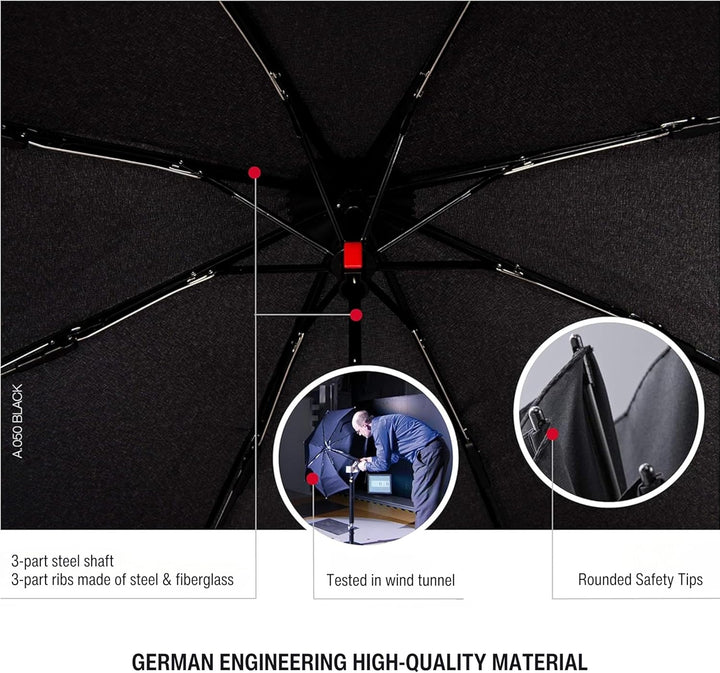 Knirps Taschenschirm AS.050 Slim Small Manual - Der flachste Knirps - Superleicht - Klein und kompak
