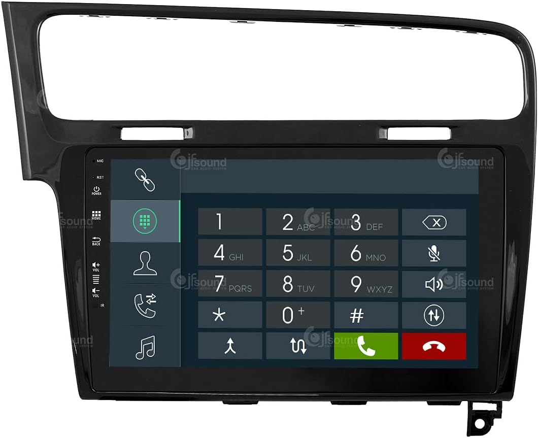 Personalisiertes Autoradio für Volkswagen Golf 7 schwarz Android GPS Bluetooth WiFi USB DAB+ Touchsc