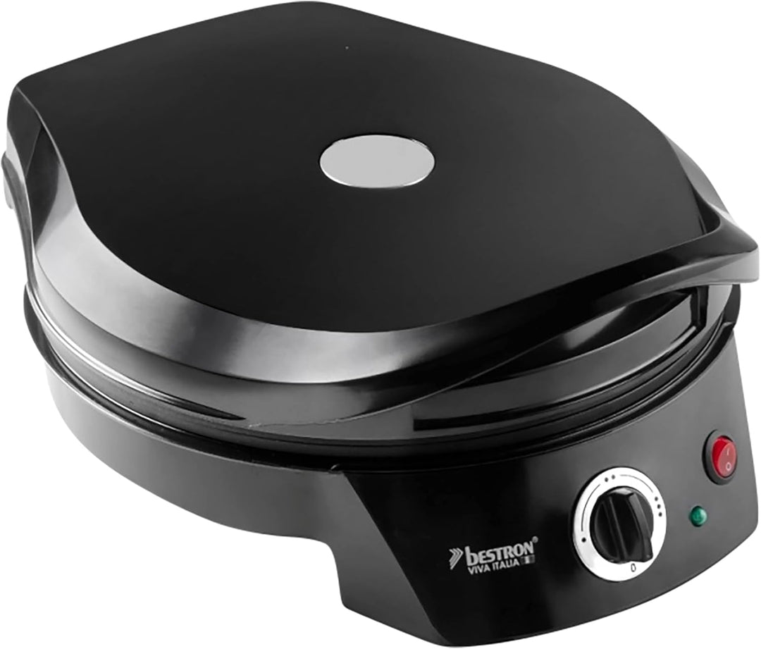 Bestron elektrischer Pizzaofen, Pizza Maker bis 230°C, mit Ober-/Unterhitze, für selbstgemachte oder