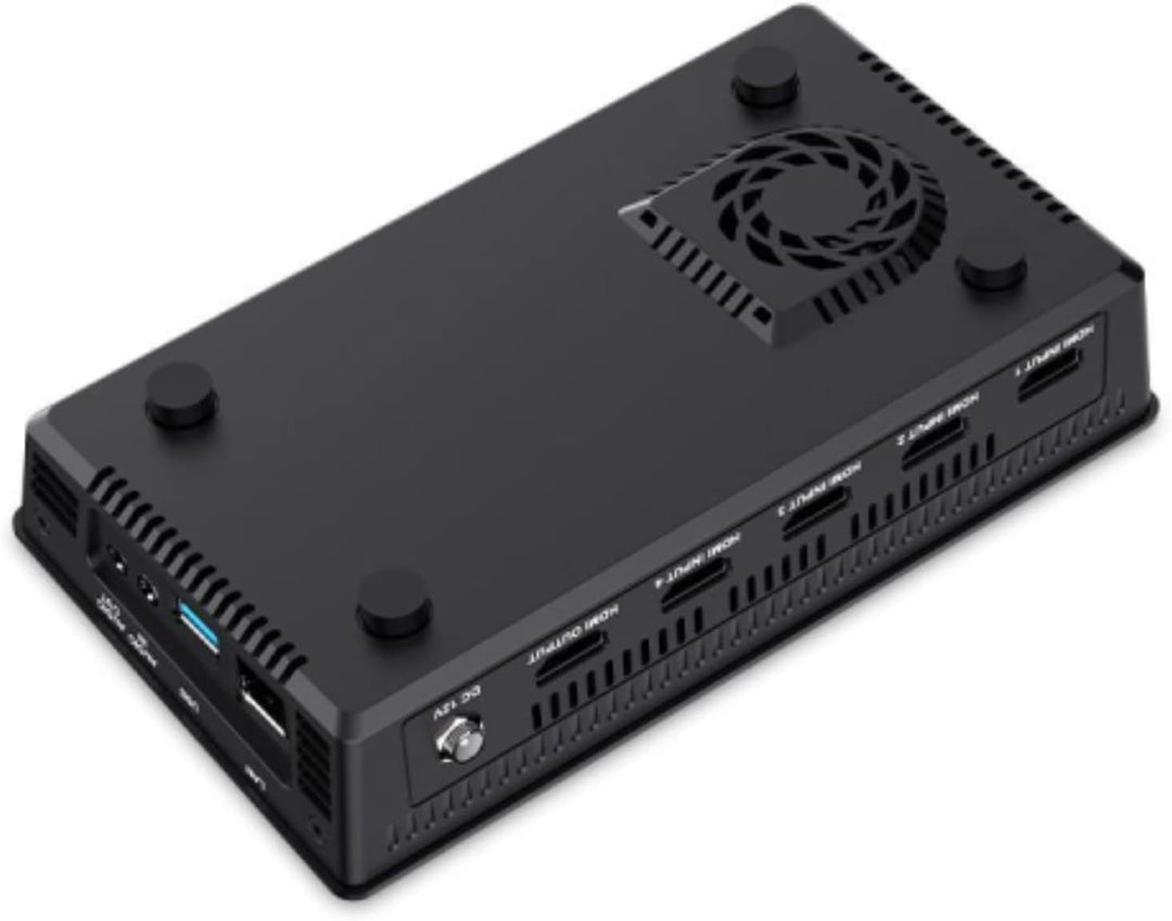 FEELWORLD L2 Plus Multi-Kamera-Video-Mixer-Umschalter 5,5" LCD-Touchscreen 4 x HDMI-Eingänge PTZ-Ste