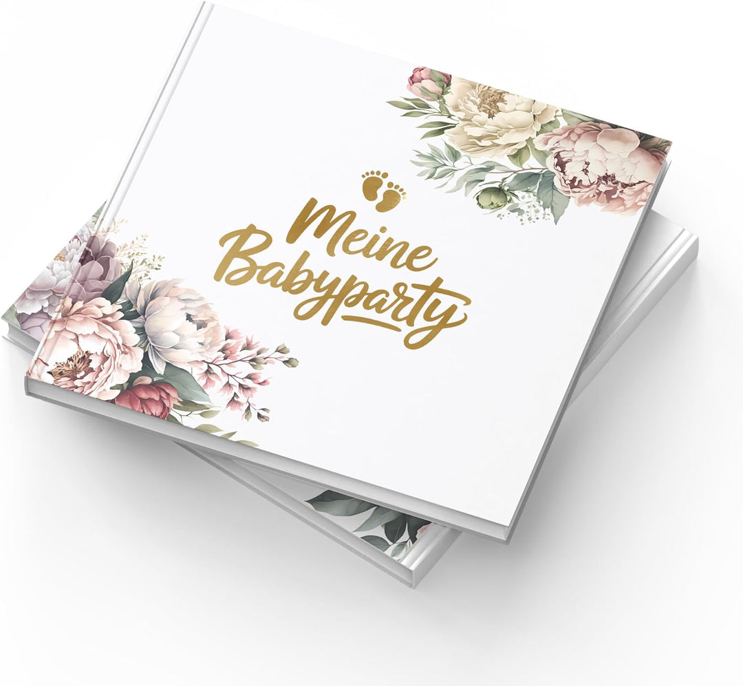 Babyparty Gästebuch zum Selbstgestalten - Baby Geschenk zur Geburt für Mädchen und Junge - 72 Seiten
