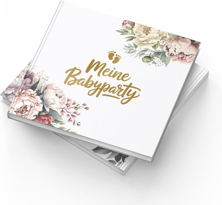 Babyparty Gästebuch zum Selbstgestalten - Baby Geschenk zur Geburt für Mädchen und Junge - 72 Seiten