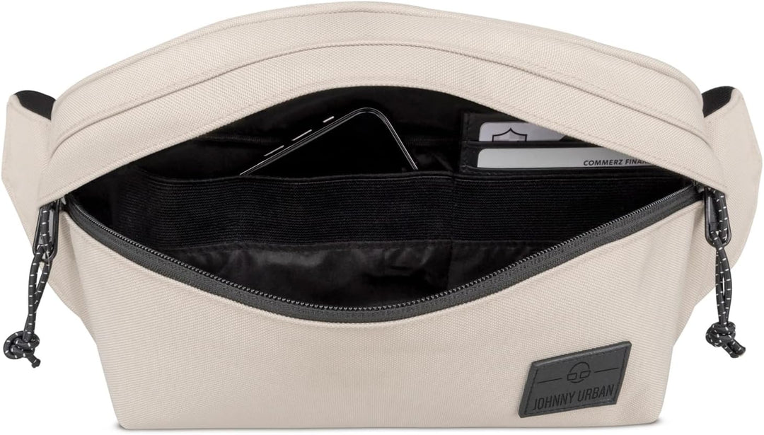 Johnny Urban Bauchtasche Damen &amp; Herren Grau - Tom - Gürteltasche Mit Flexiblem Gurt für Festival -