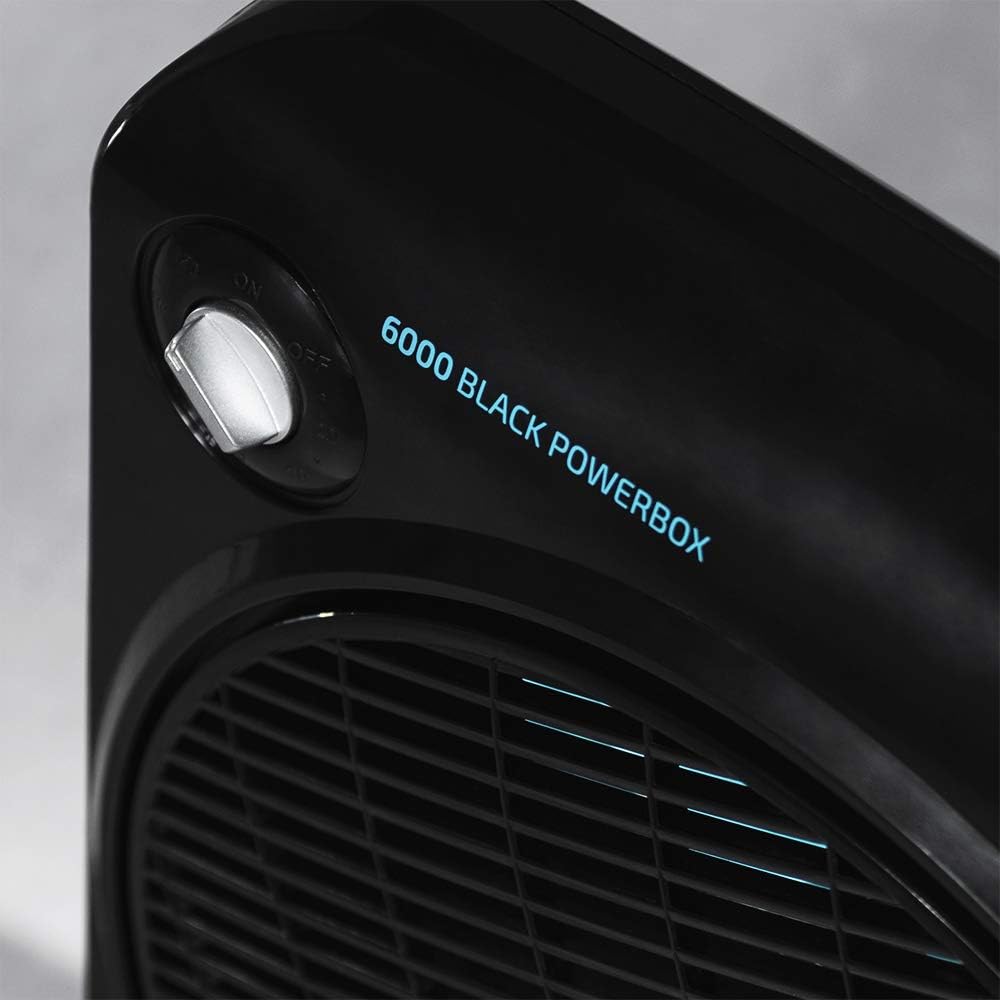 Cecotec Turmventilatoren (Schwarz, EnergySilence 6000 PowerBox) (Schwarz) Quadrat Schwarz, Quadrat S