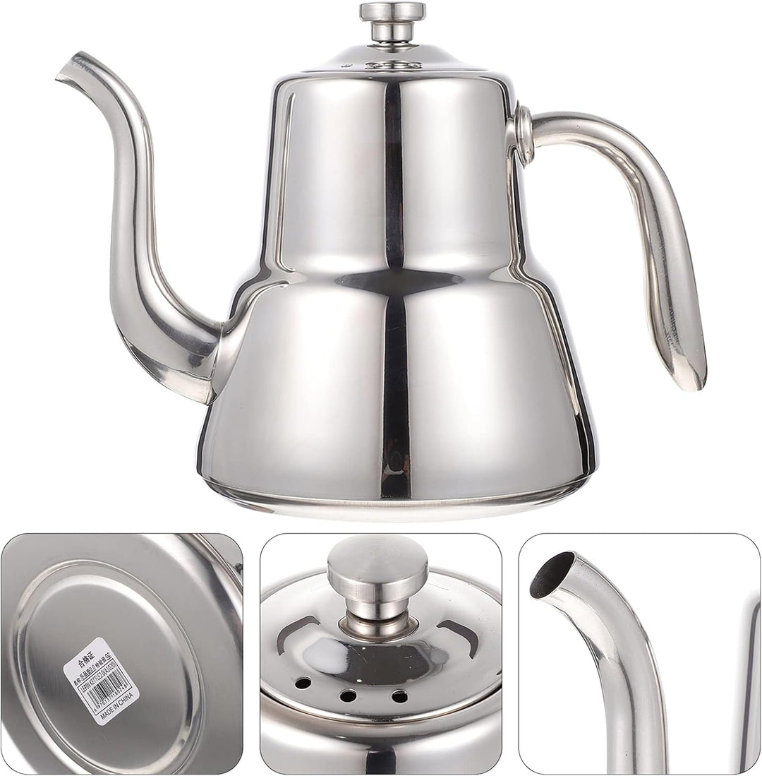 HEMOTON Kaffeetasse Edelstahl Teekanne mit Siebeinsatz Teekessel Wasserkocher Wasserkessel Induktion
