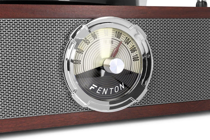 Fenton RP180 Retro Plattenspieler mit Bluetooth, CD-Player, Radio, Plattenspieler mit Lautsprecher,
