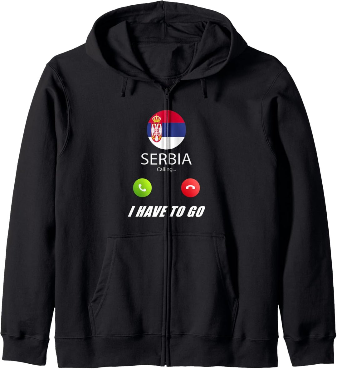 Serbien Flagge Souvenir Serbien ruft Kapuzenjacke