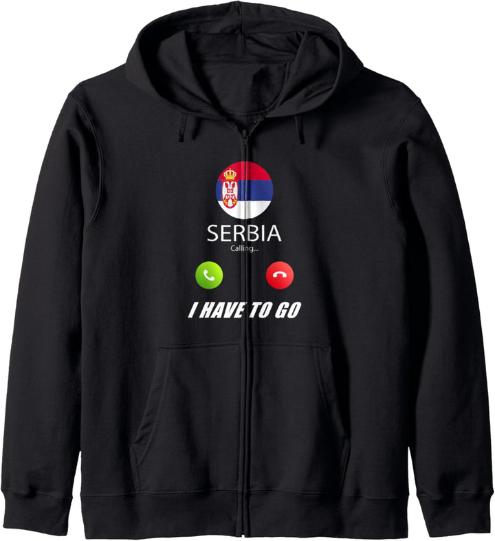 Serbien Flagge Souvenir Serbien ruft Kapuzenjacke