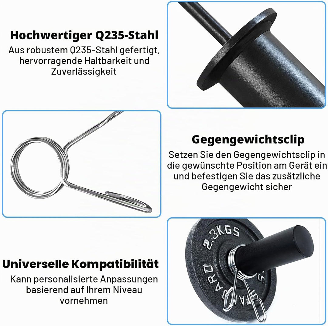 Gym Pin für Zusatzgewicht, Weight Stack Pin Ersatz, Metall Gewichtsstapelstift Mit Sicherungsring We